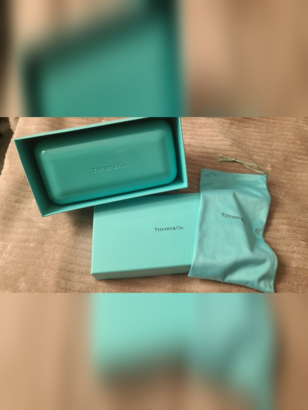 100% AUTHENTIC Tiffany & Co. Blue Glasses Box Set